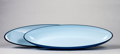 vassoio in plastica ART DECO'  con coperchi raffigura sagoma pesce in plastica con piccoli segni