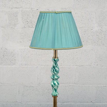 Lampada piantana ceramica vetro anni 50