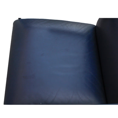 POLTRONA RECLINABILE IN PELLE BLU MARCATA VERZELLONI