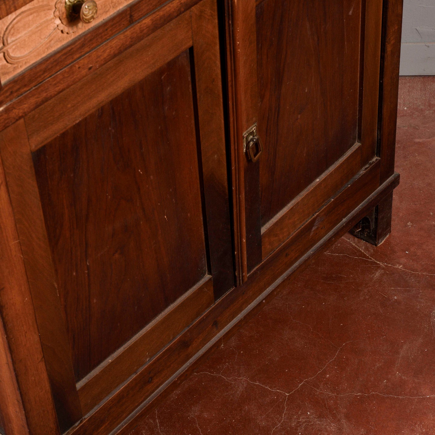 Credenzina con specchio toletta piano marmo