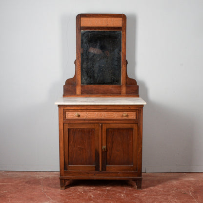 Credenzina con specchio toletta piano marmo