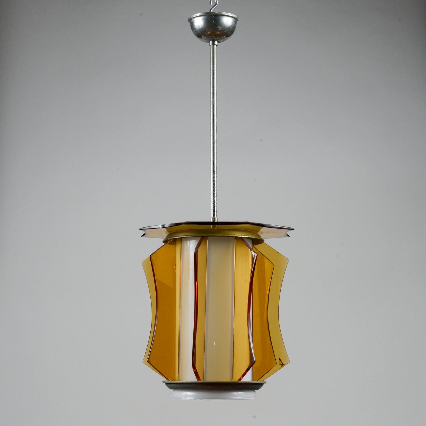Lampadario vetro vintage anni 60