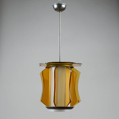 Lampadario vetro vintage anni 60