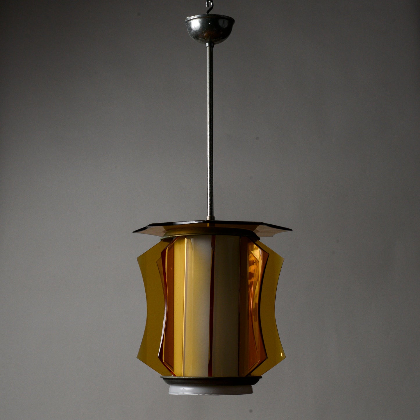 Lampadario vetro vintage anni 60