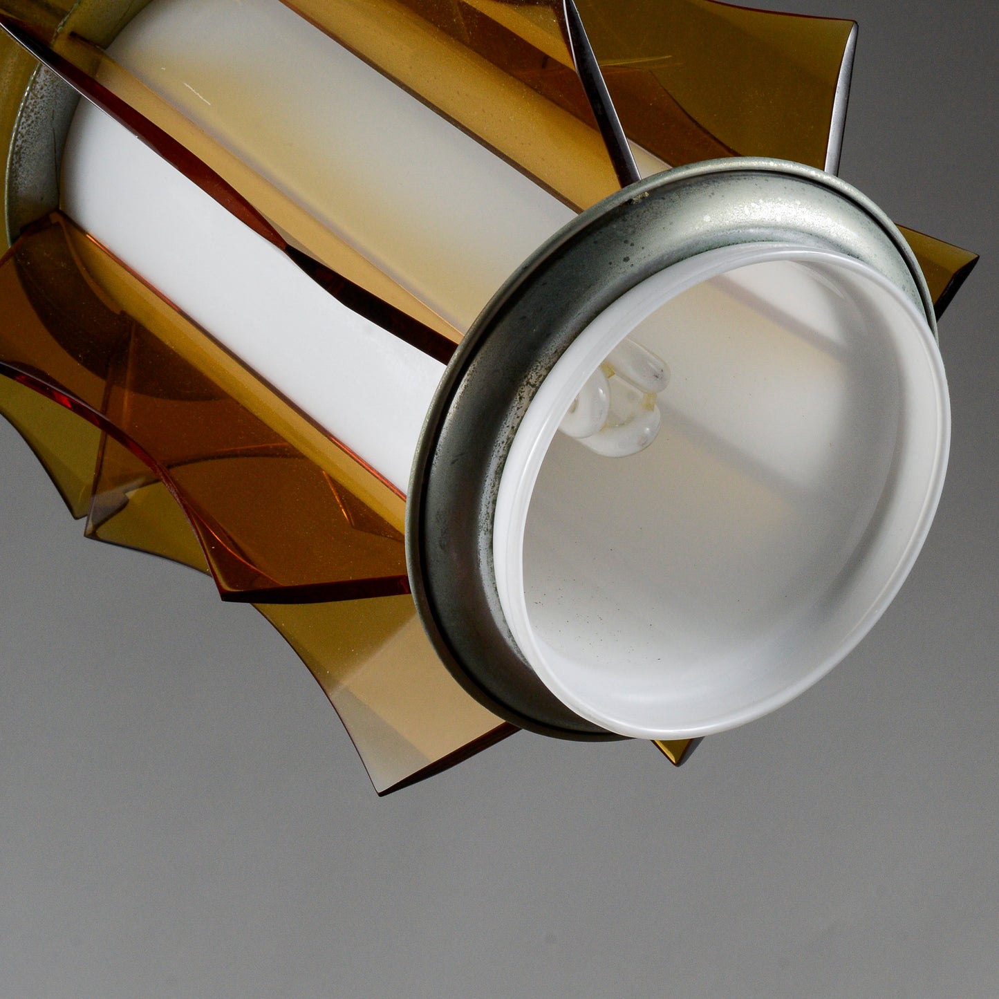 Lampadario vetro vintage anni 60