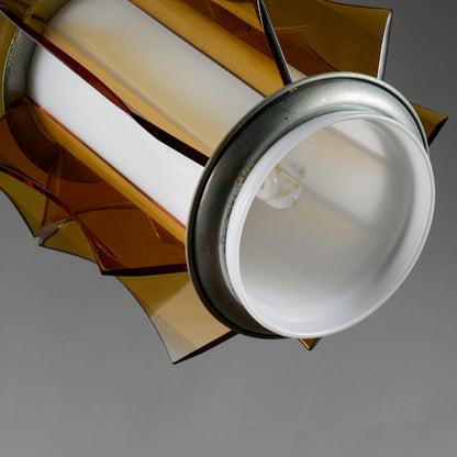 Lampadario vetro vintage anni 60