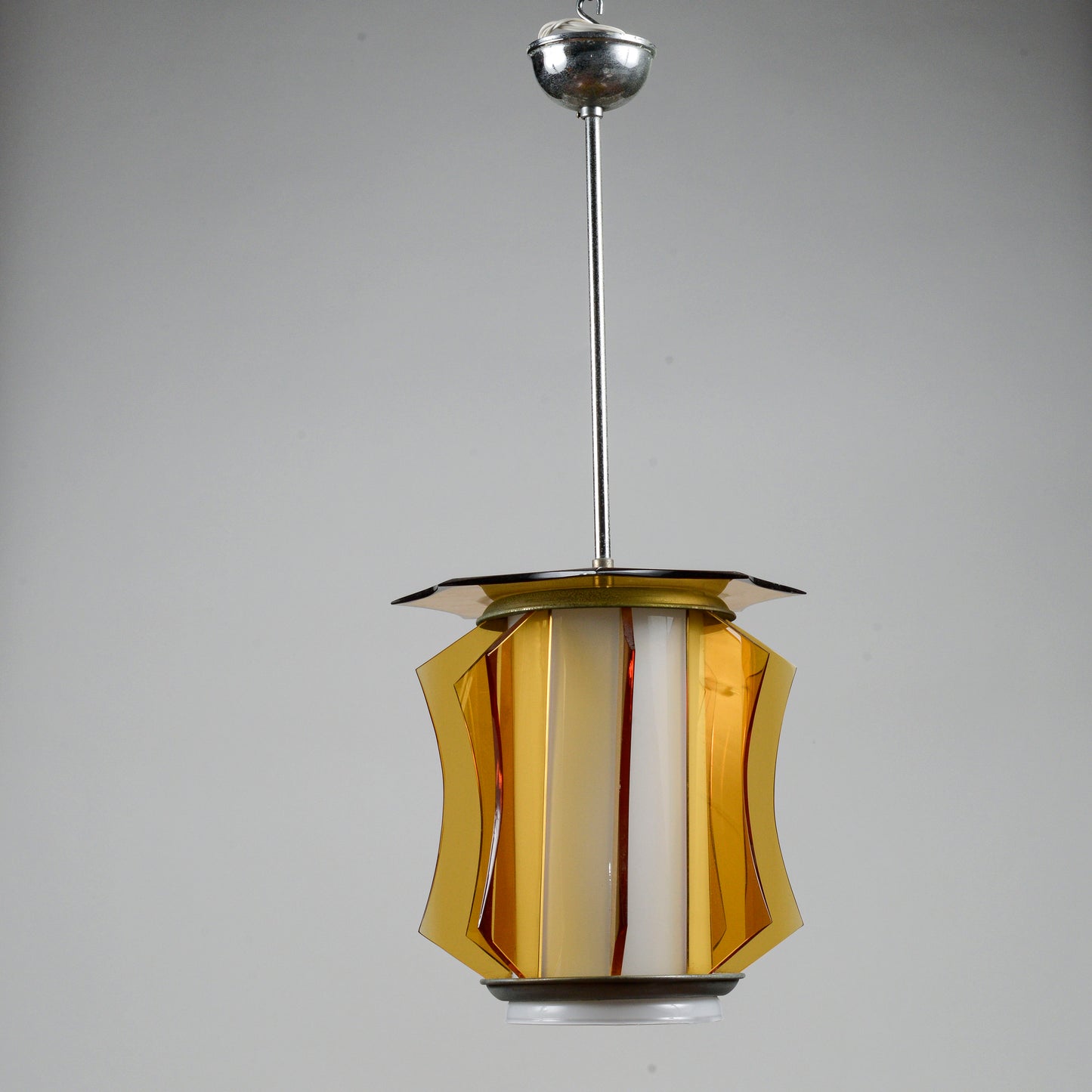 Lampadario vetro vintage anni 60