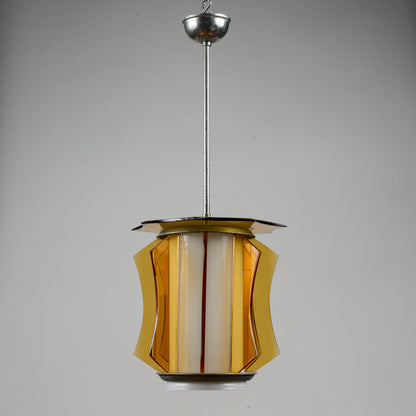 Lampadario vetro vintage anni 60
