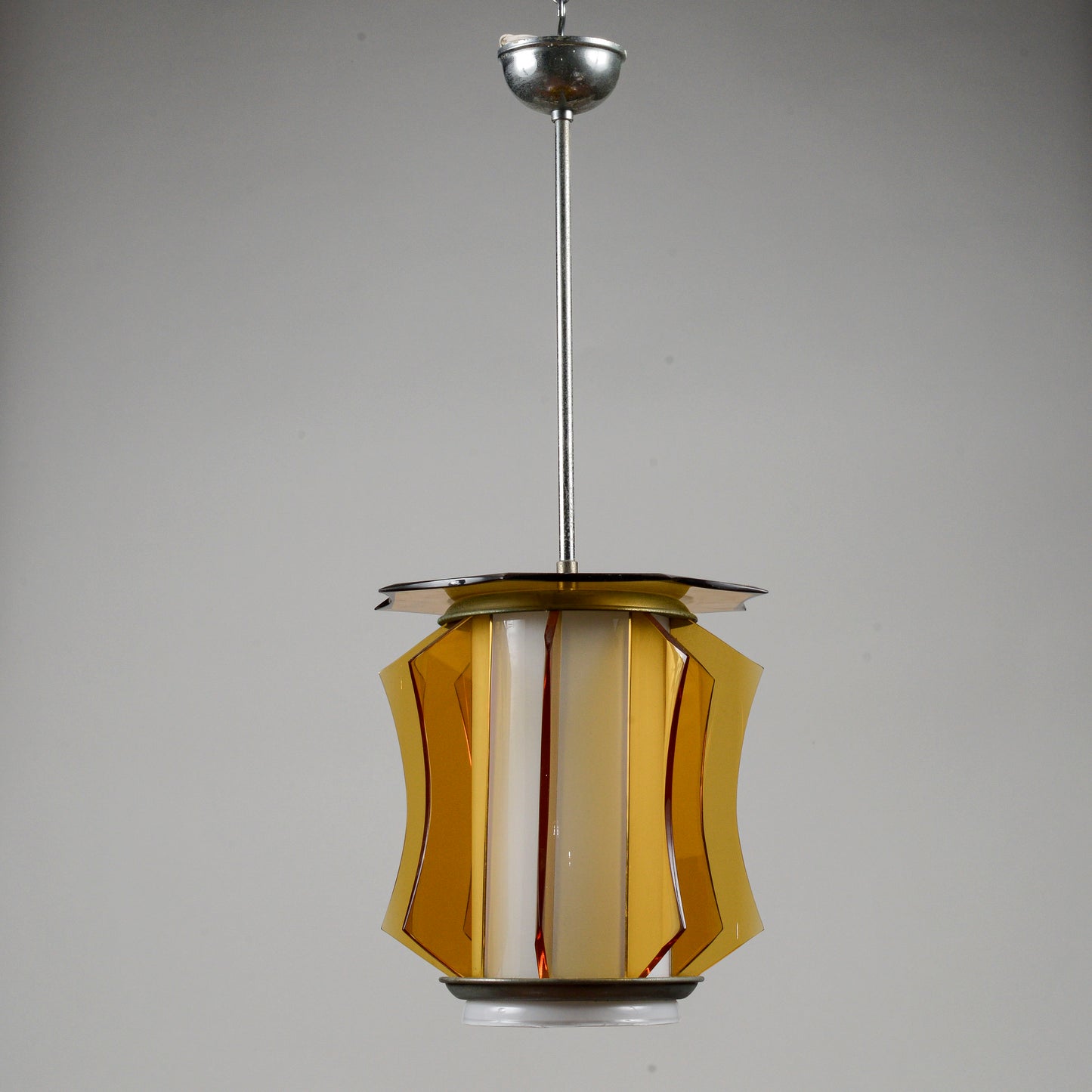 Lampadario vetro vintage anni 60