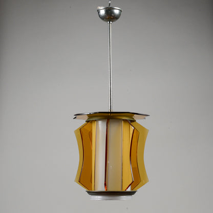Lampadario vetro vintage anni 60