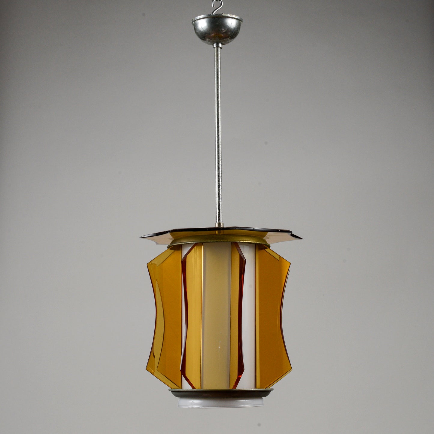 Lampadario vetro vintage anni 60