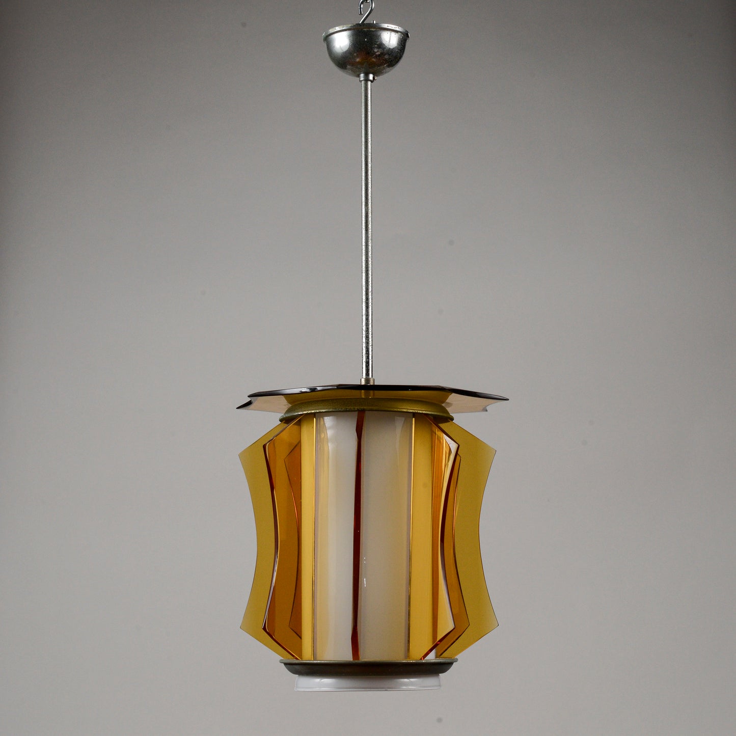 Lampadario vetro vintage anni 60
