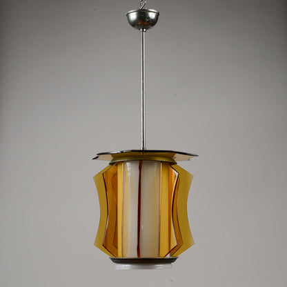 Lampadario vetro vintage anni 60