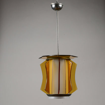 Lampadario vetro vintage anni 60