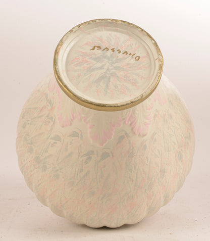 Vaso con coperchio potiche  in ceramica marcato Bassano anni 1980