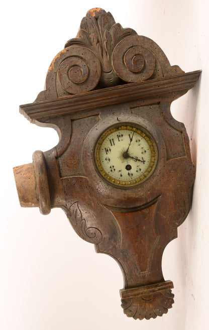 Orologio antico da muro epoca fine 800 non funzionante