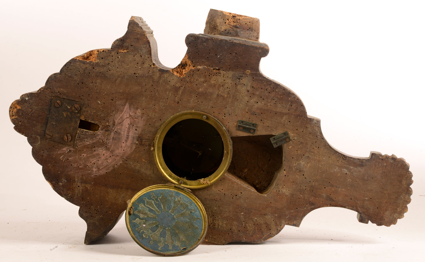 Orologio antico da muro epoca fine 800 non funzionante