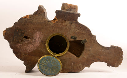 Orologio antico da muro epoca fine 800 non funzionante