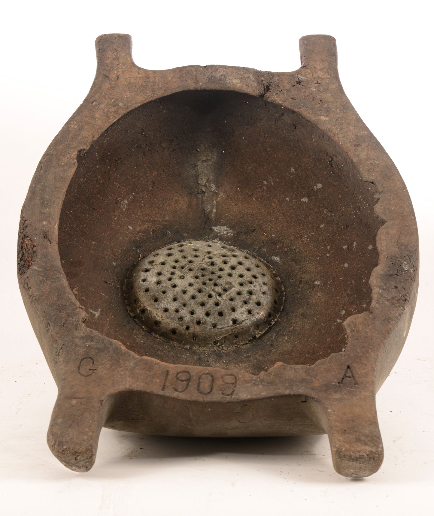 VASCHETTA LAVANDINO IN LEGNO CON DATA INCISA 1909