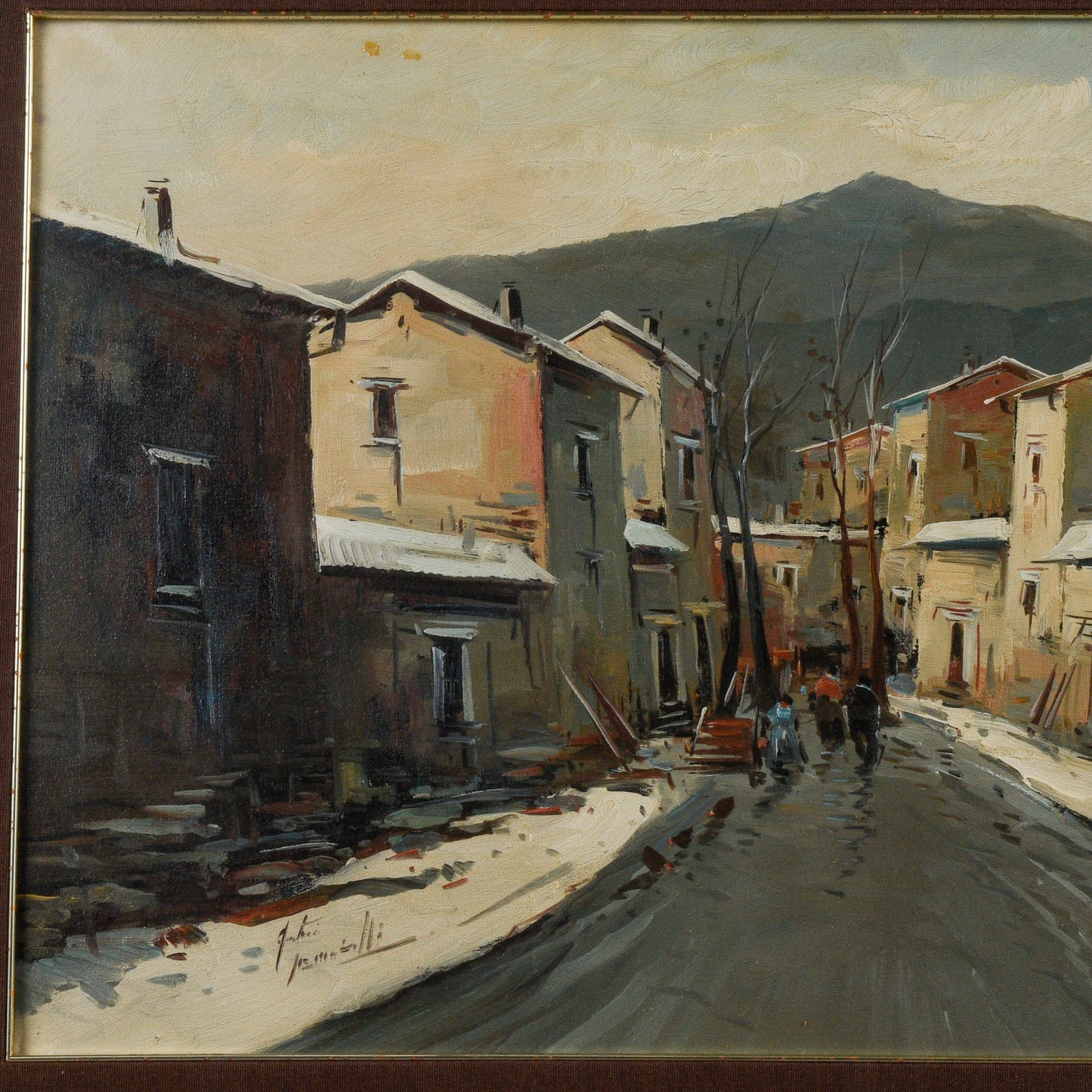 Quadro dipinto olio su tela firmato A. Iannicelli