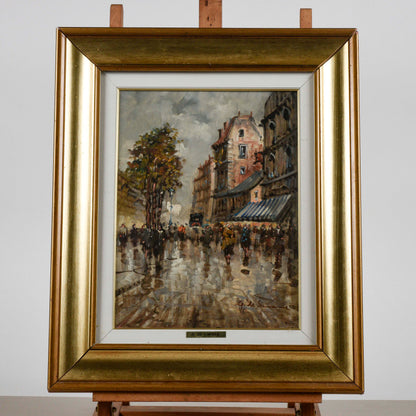 Quadro di paesaggio cittadino Parigi firmata G.DE SIMONE
