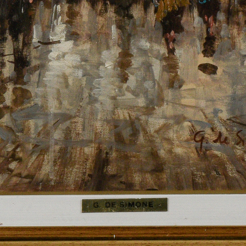 Quadro di paesaggio cittadino Parigi firmata G.DE SIMONE