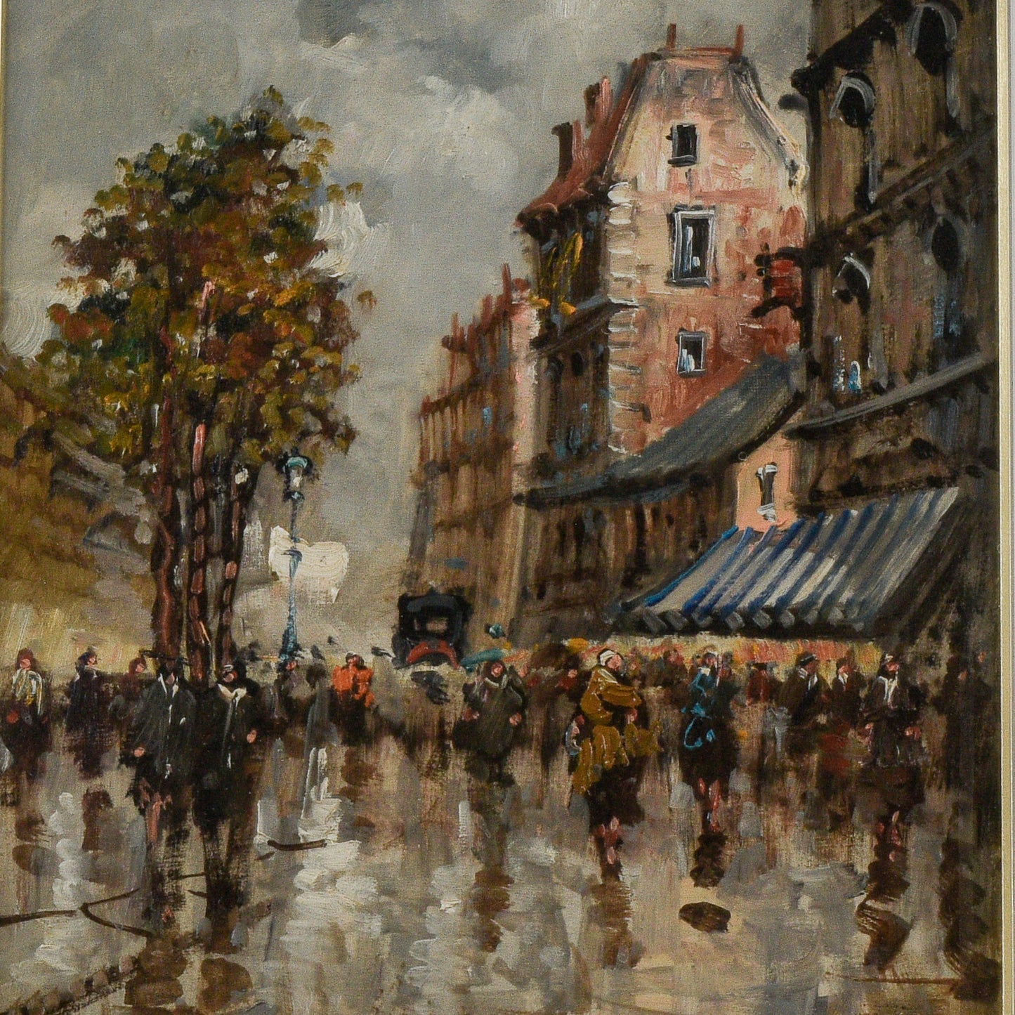 Quadro di paesaggio cittadino Parigi firmata G.DE SIMONE