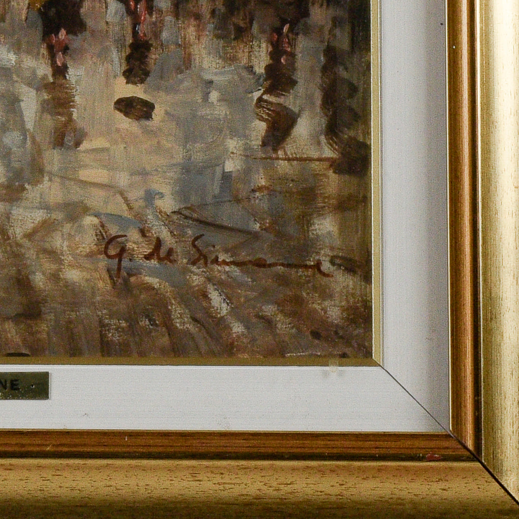 Quadro di paesaggio cittadino Parigi firmata G.DE SIMONE