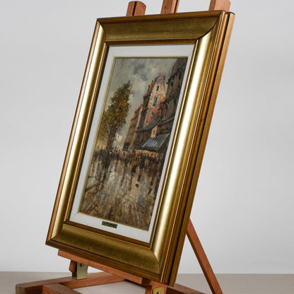 Quadro di paesaggio cittadino Parigi firmata G.DE SIMONE