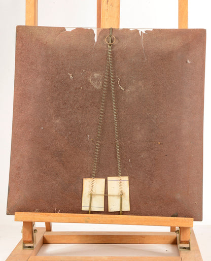 Piatto decorativo in vetro Italia 1970