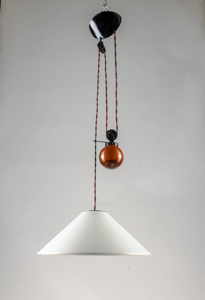 Lampadario a sospensione postmoderna di Enzo Mari & Giancarlo Fassina per Artemide 1970