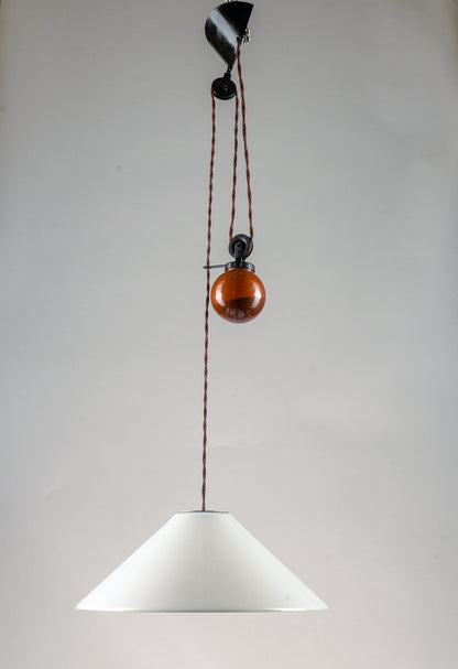Lampadario a sospensione postmoderna di Enzo Mari & Giancarlo Fassina per Artemide 1970
