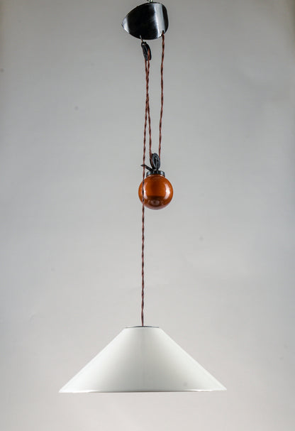 Lampadario a sospensione postmoderna di Enzo Mari & Giancarlo Fassina per Artemide 1970