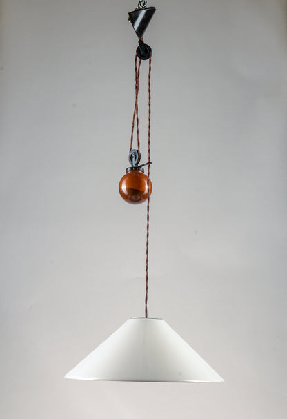 Lampadario a sospensione postmoderna di Enzo Mari & Giancarlo Fassina per Artemide 1970
