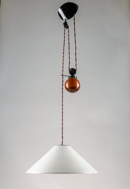 Lampadario a sospensione postmoderna di Enzo Mari & Giancarlo Fassina per Artemide 1970