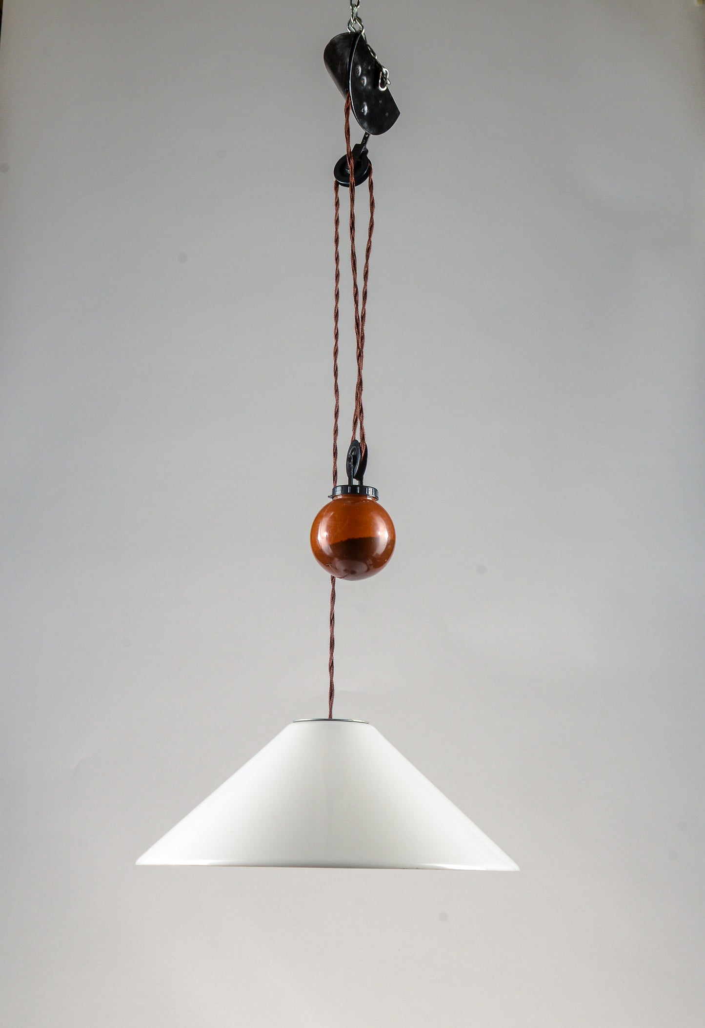 Lampadario a sospensione postmoderna di Enzo Mari & Giancarlo Fassina per Artemide 1970