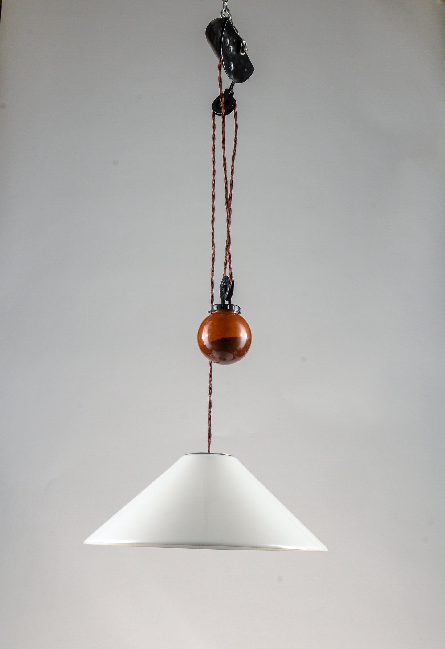 Lampadario a sospensione postmoderna di Enzo Mari & Giancarlo Fassina per Artemide 1970