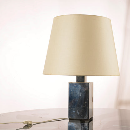 lampada da tavolo in metallo cromato Italia 1970