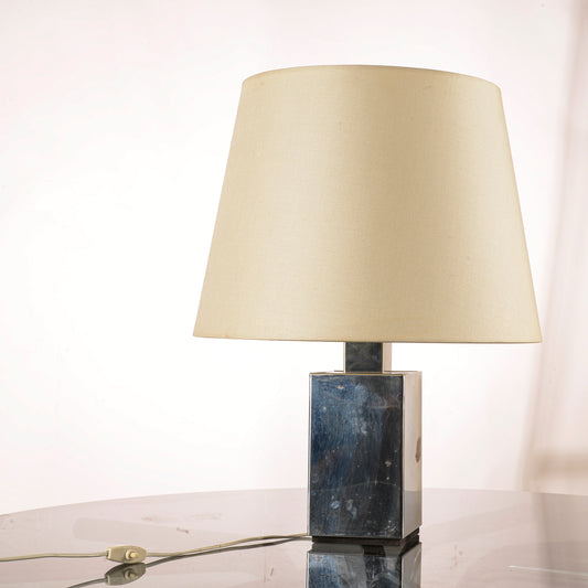 lampada da tavolo in metallo cromato Italia 1970