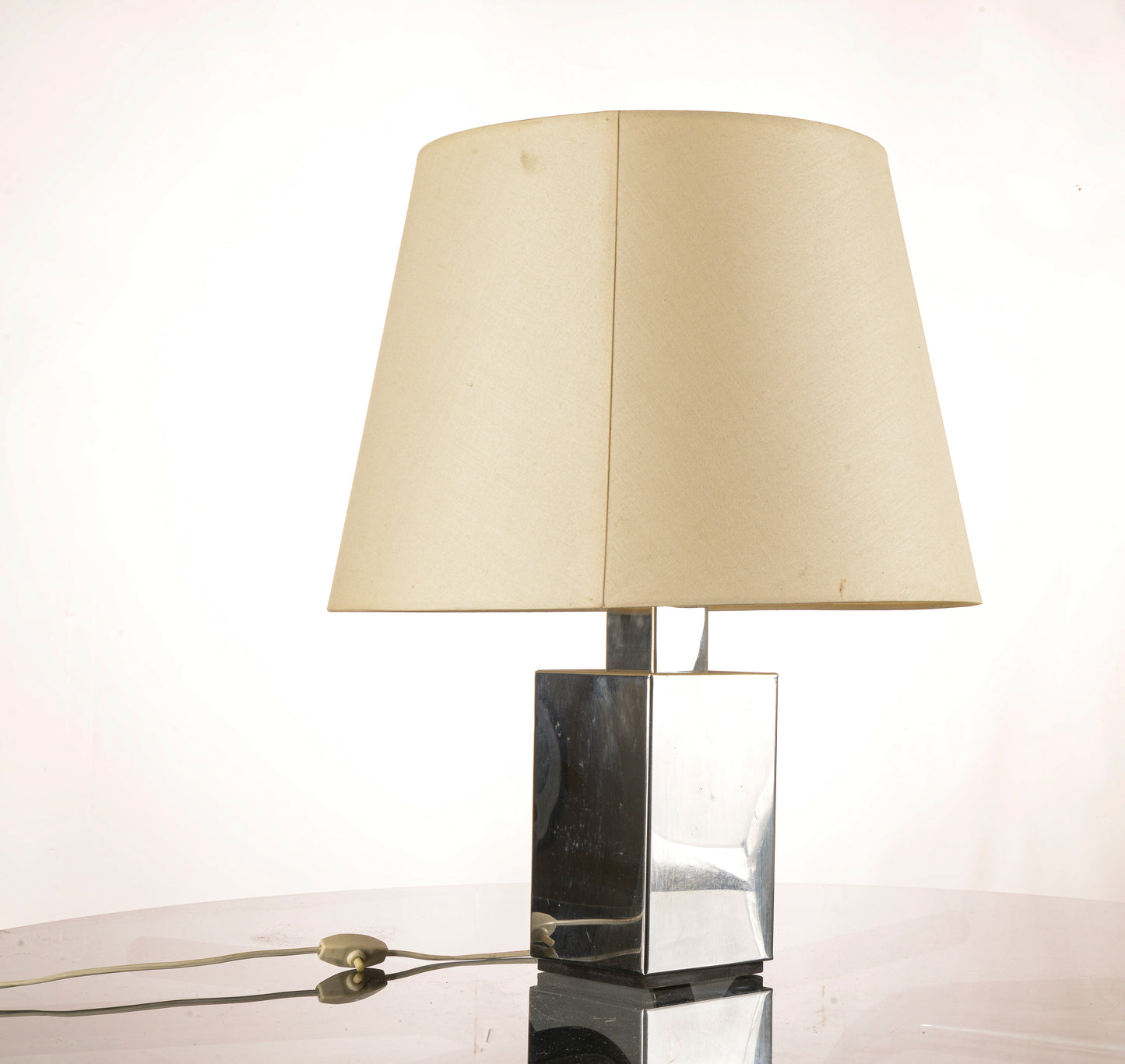 lampada da tavolo in metallo cromato Italia 1970