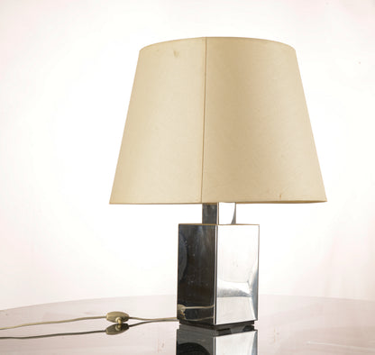 lampada da tavolo in metallo cromato Italia 1970