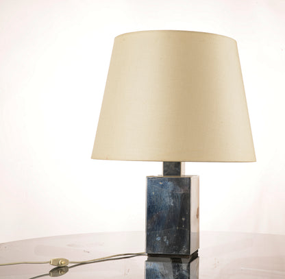 lampada da tavolo in metallo cromato Italia 1970