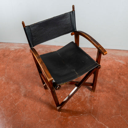 Poltrona Vintage Richiudibile Da Regista XX Secolo