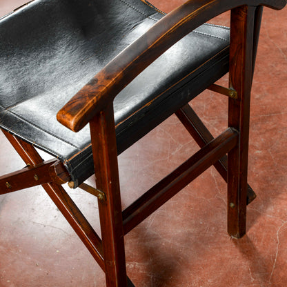 Poltrona Vintage Richiudibile Da Regista XX Secolo