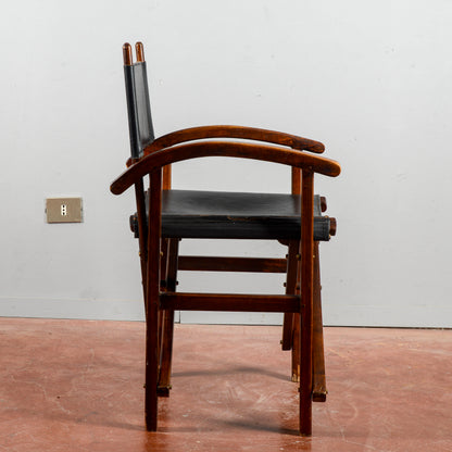 Poltrona Vintage Richiudibile Da Regista XX Secolo