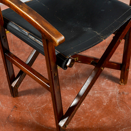 Poltrona Vintage Richiudibile Da Regista XX Secolo