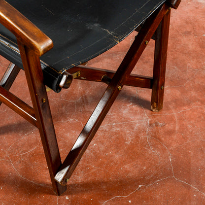 Poltrona Vintage Richiudibile Da Regista XX Secolo