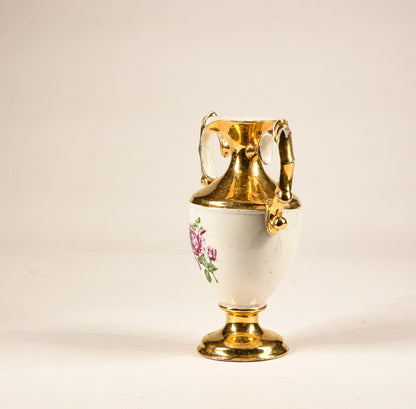 VASO IN CERAMICA E ORO A LUSTRO EPOCA PRIMA METË DEL 900
