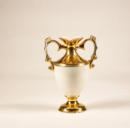 VASO IN CERAMICA E ORO A LUSTRO EPOCA PRIMA METË DEL 900