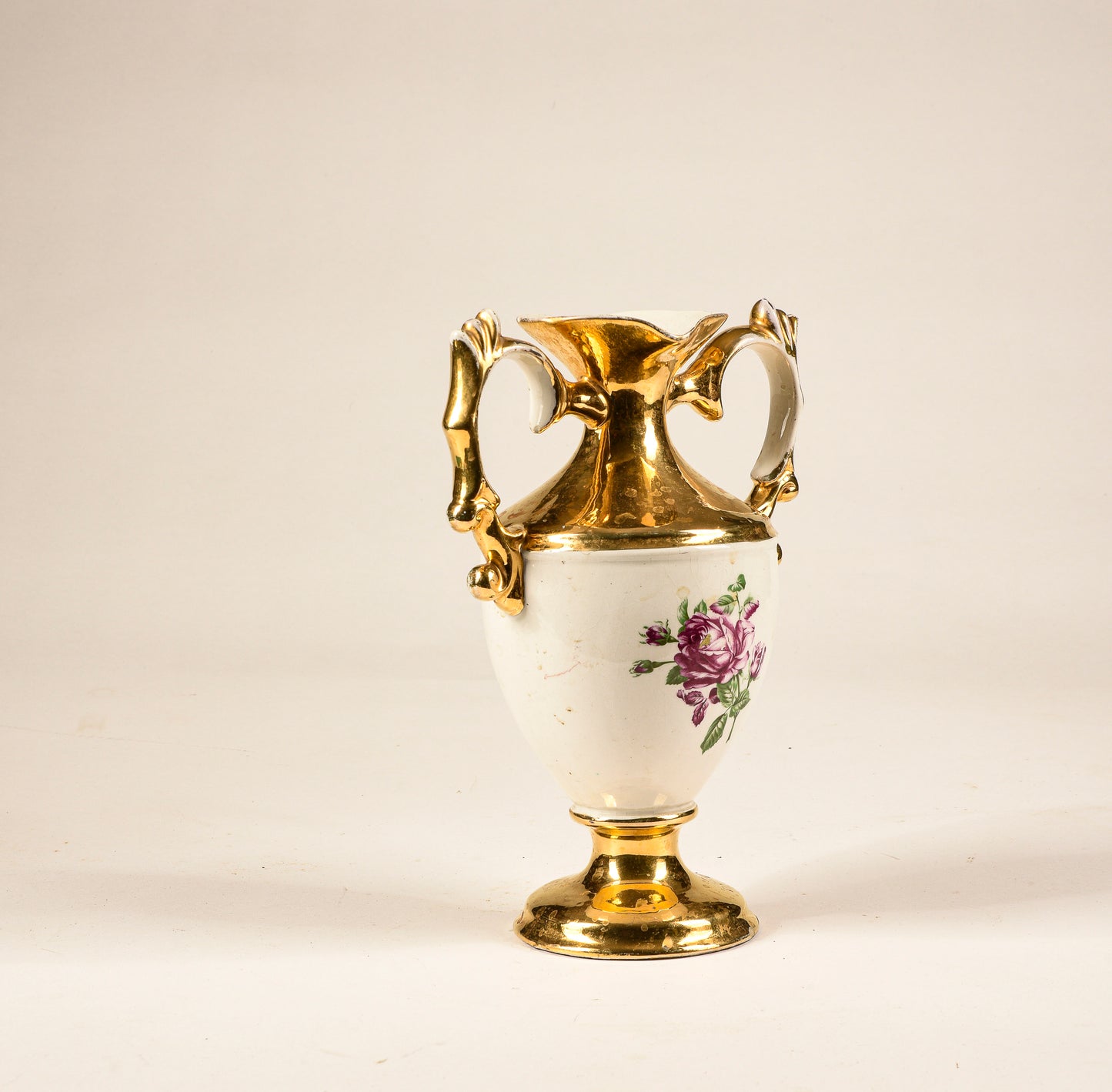 VASO IN CERAMICA E ORO A LUSTRO EPOCA PRIMA METË DEL 900